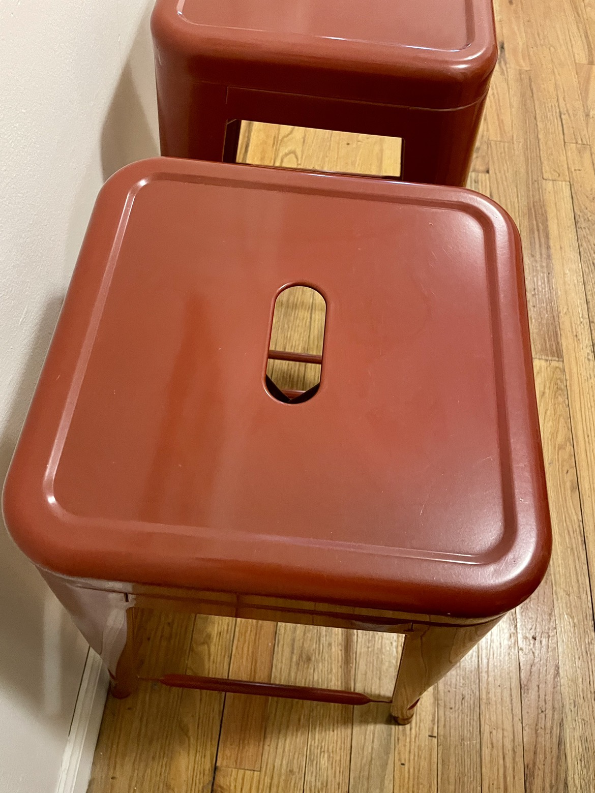 Rust Red 24” Metal Stools - photo 2