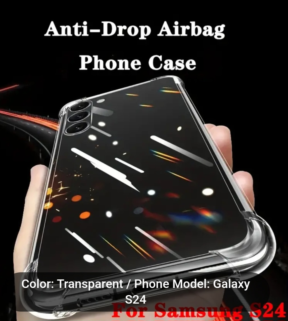 Clear Case for Samsung Galaxy S24 with Temperes Glass Protector thumbnail