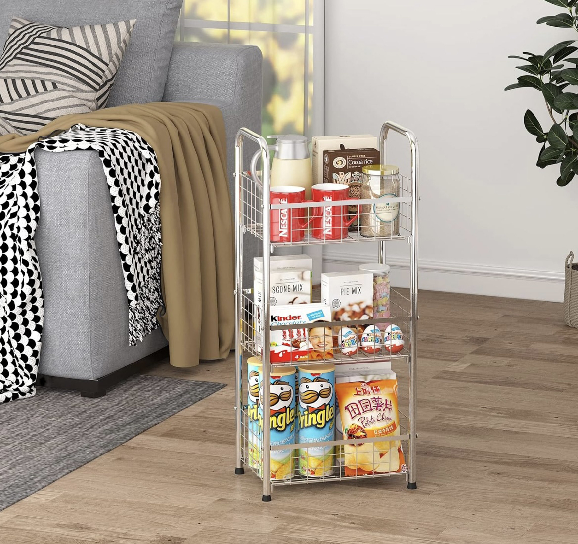 (Qty : 2) Stainless Steel 3-tier organizing Shelf - photo 5