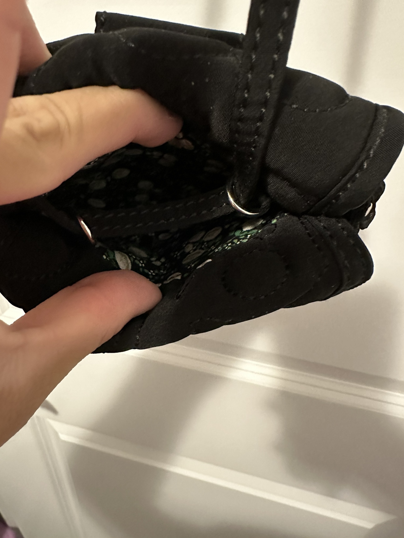 Vera Bradley Black mini purse image indicator(7)