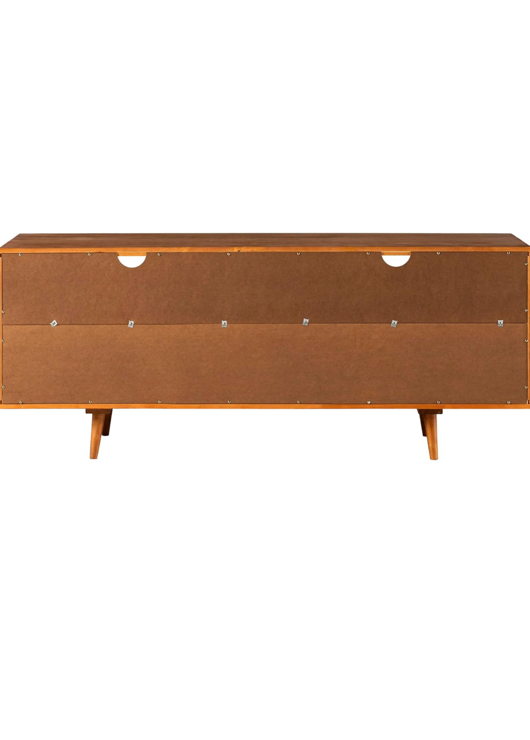 TV stand caramel wood in perfect condition 58” - photo 4