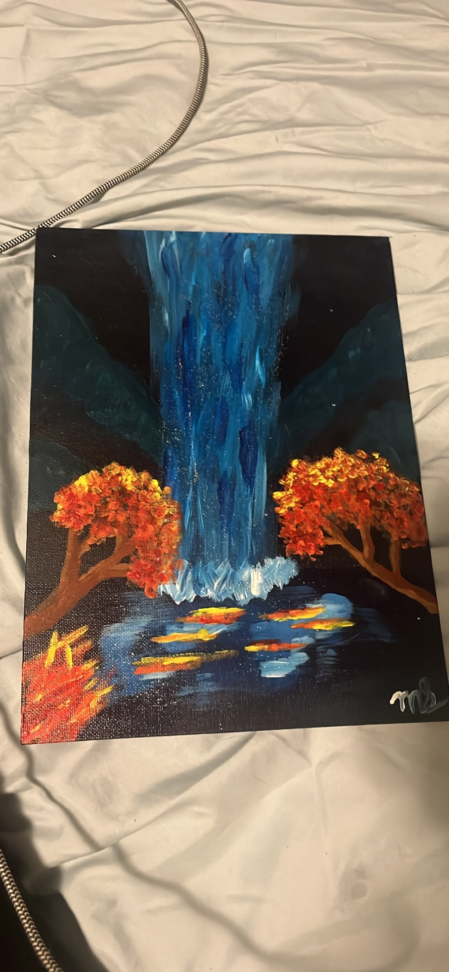 Waterfall painting