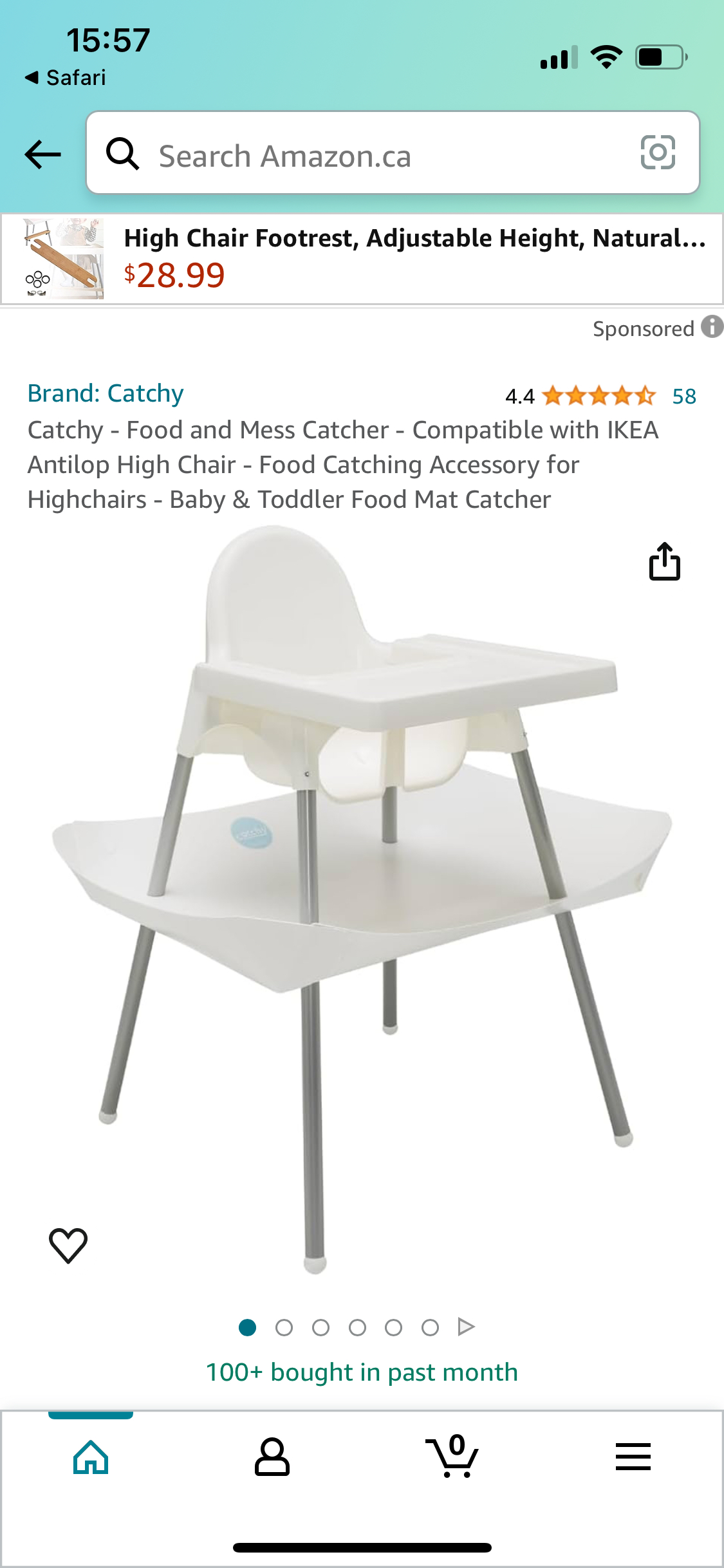Ikea Antilop High Chair with Tray + Catchy attachment - photo 3