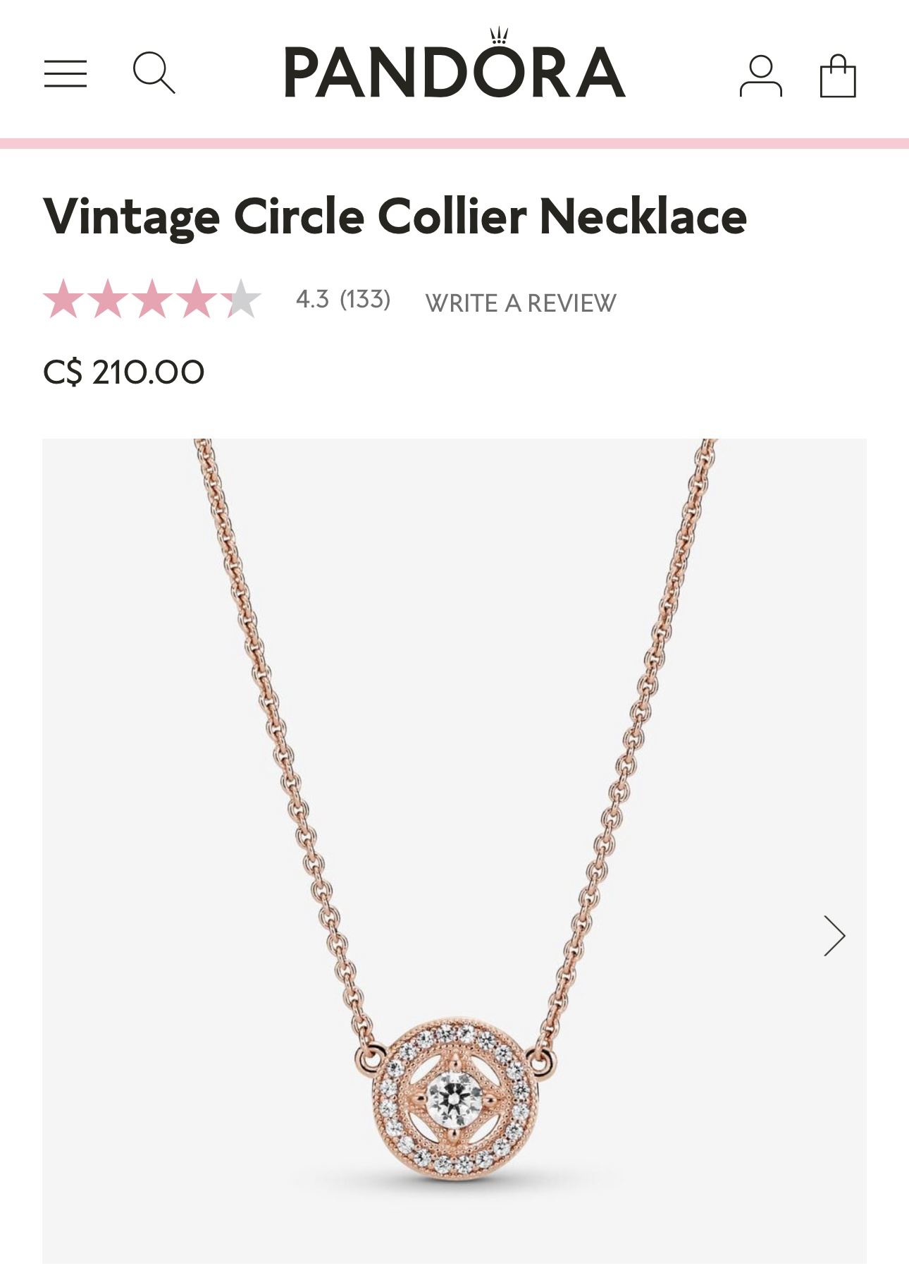 Pandora Bangle, Rose Gold Necklace & FREE Rose gold pendant - photo 3