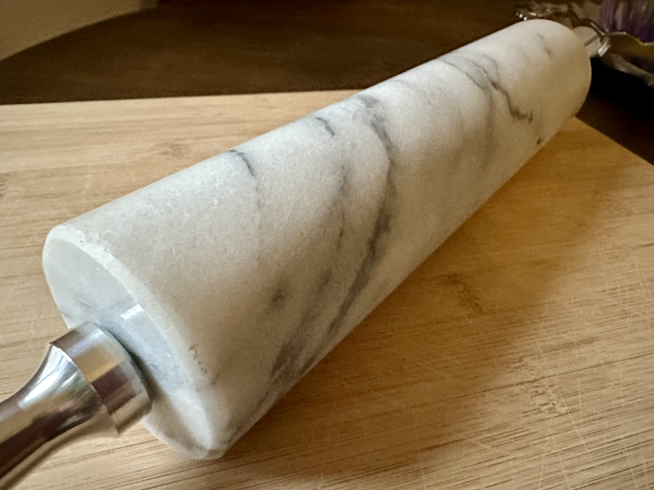 Marble Rolling Pin - Perfect for Pastry & Pizza Dough image indicator(4)