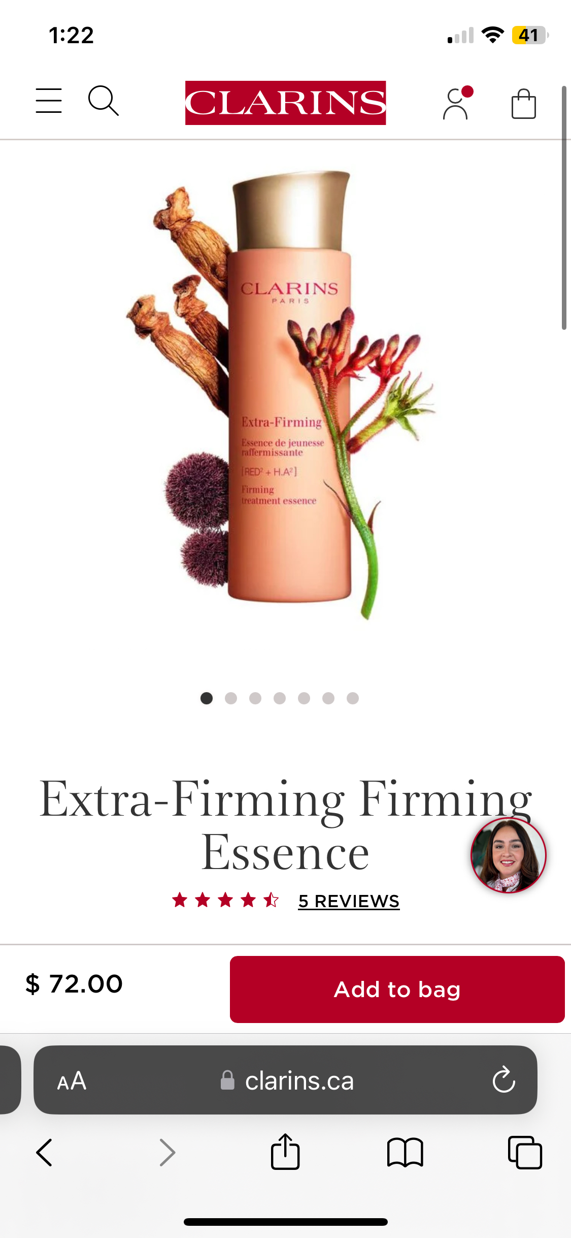 clarins extra firming treatment essence
