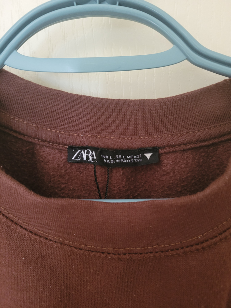 ZARA Women's Large Cropped Sweater Crewneck - photo 3
