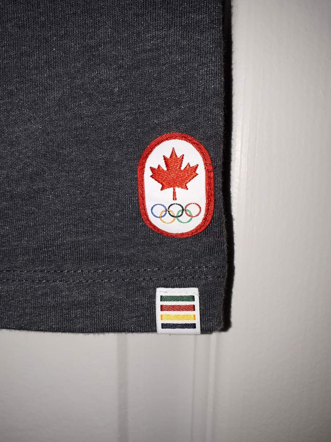 Dark Grey Hudson's Bay "Canada" Tee. With Olympic logo. #XS image indicator(2)