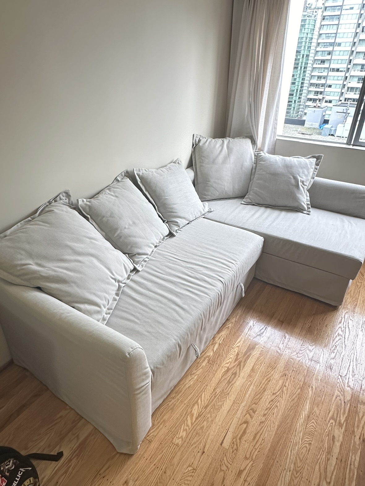 HOLMSUND corner sofa bed