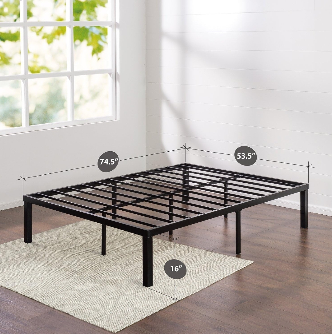 Zinus 16 Inch Metal Platform Bed Frame - Full size image indicator(2)