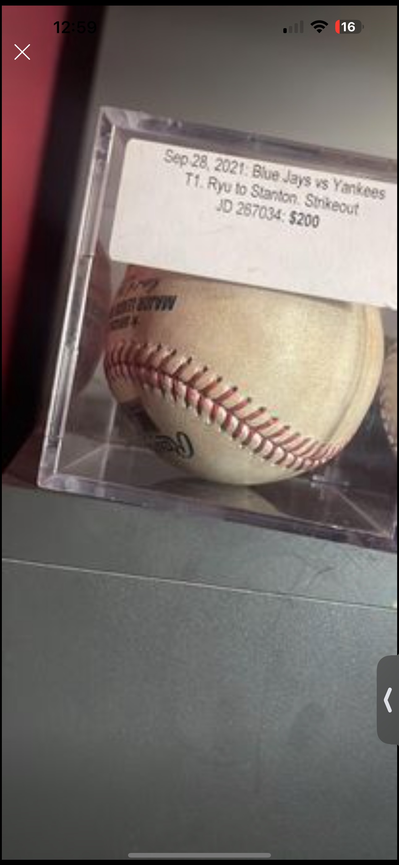 Real Baseball live from MLB game