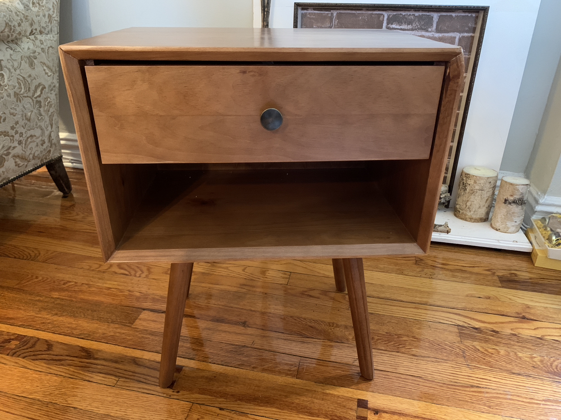 Mid-Century Bedside Table Nightstand