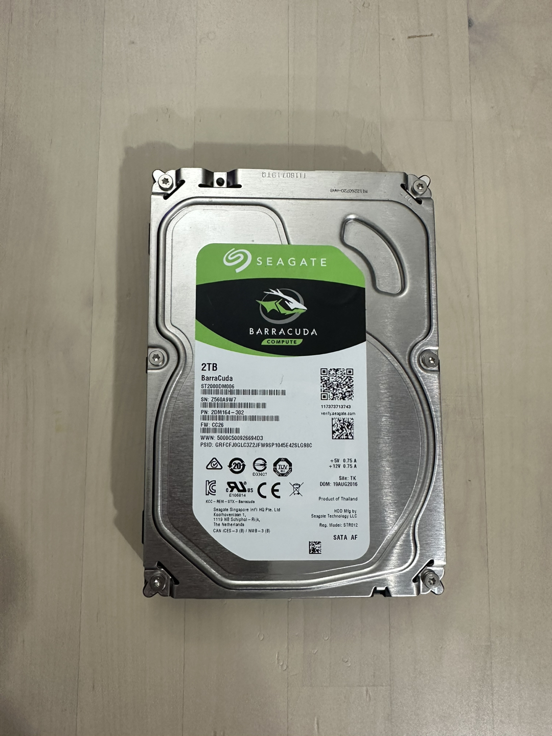 Seagate Barracuda 2TB 3.5” HDD thumbnail