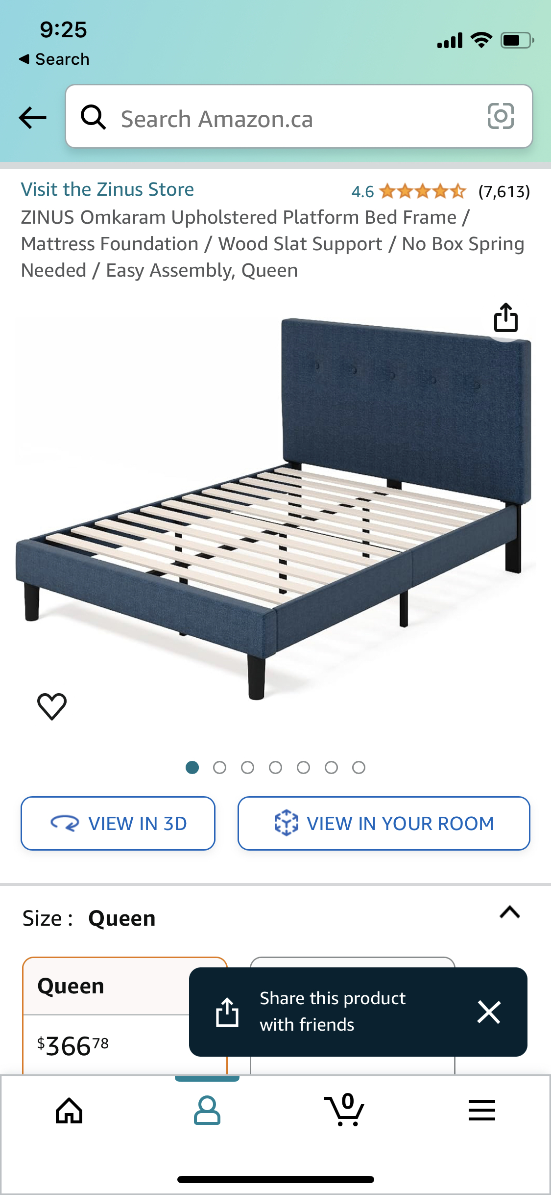 Queen bedframe - photo 2