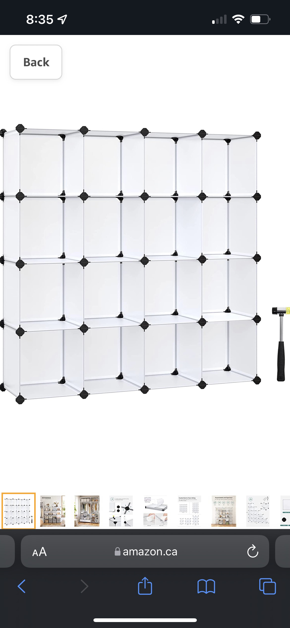 Cube Storage Organizer With Doors