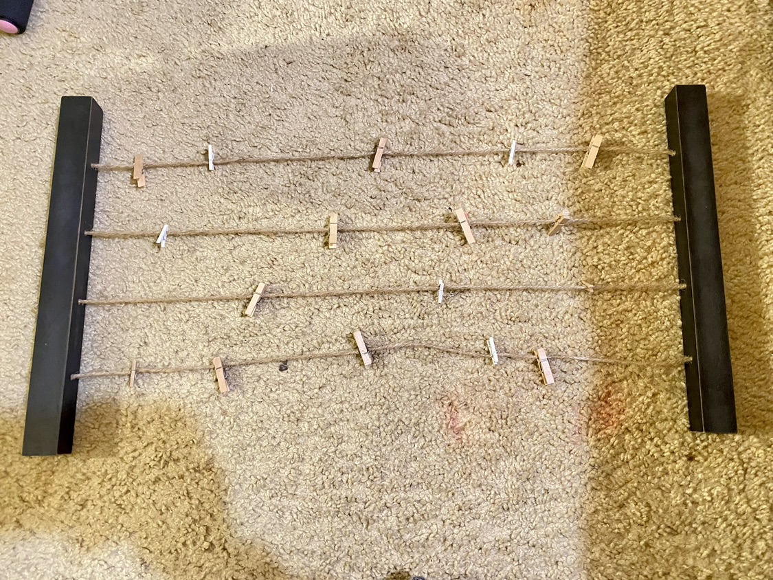 Decorative photo “clothes line”