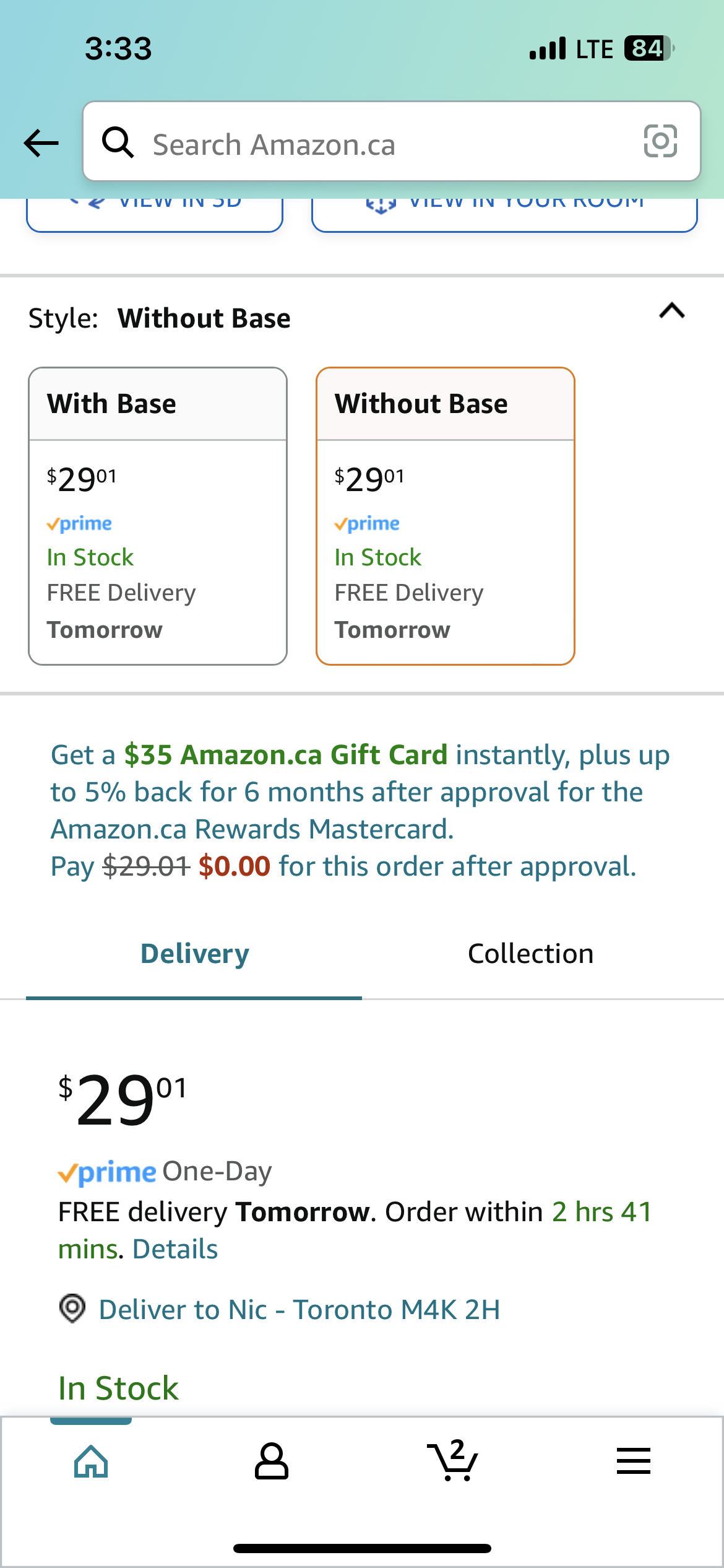 Amazon basic face mirror - wood/black image indicator(5)