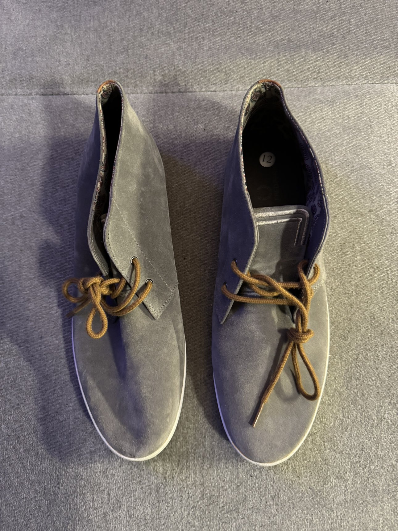 Men’s Fred Perry Casual Shoes - Gray Suede - Size 12 image indicator(2)