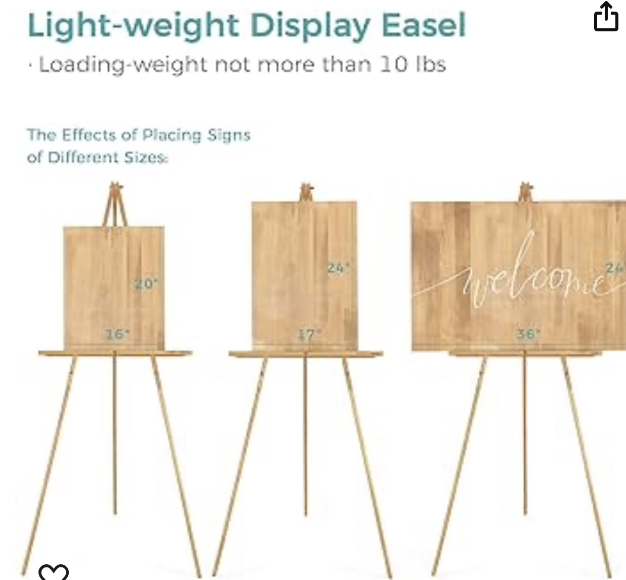 VISWIN 63" Wooden Tripod Display - photo 2