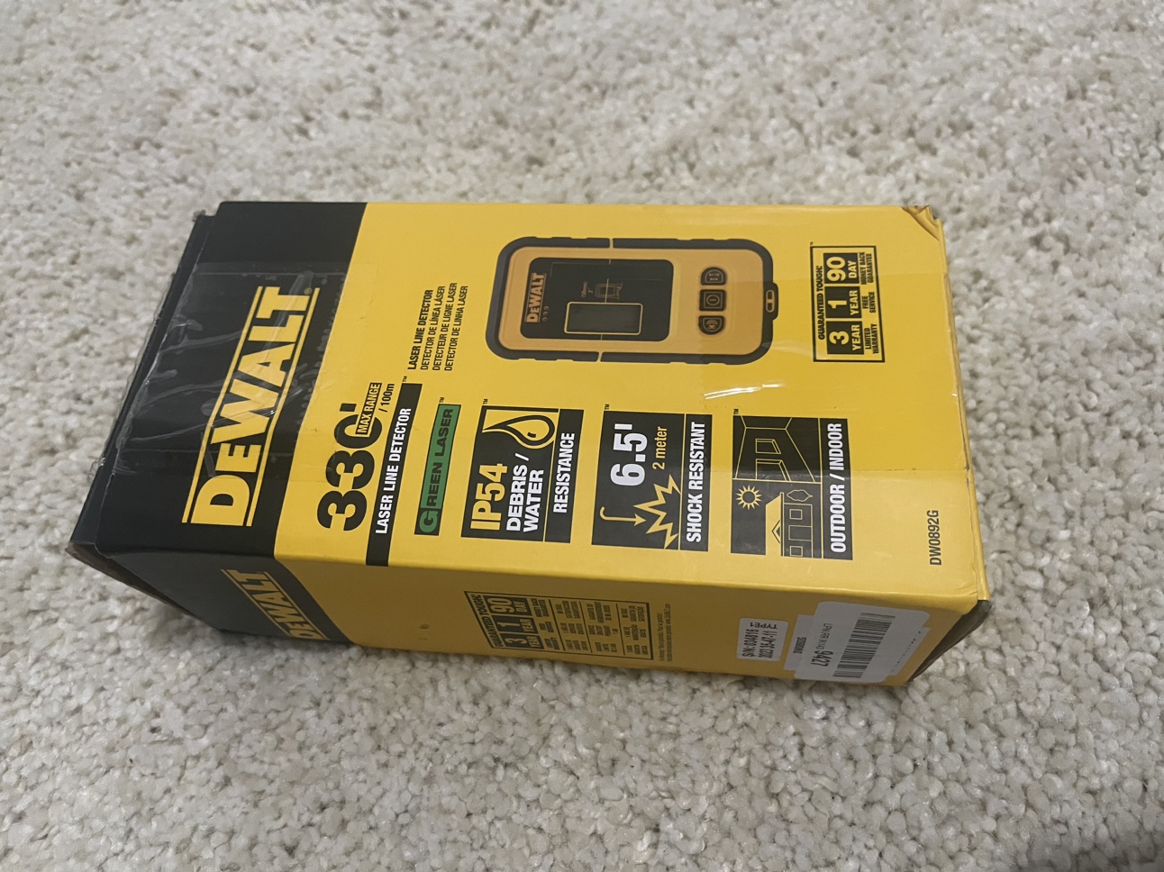 DEWALT DW0892G Laser detector - photo 2