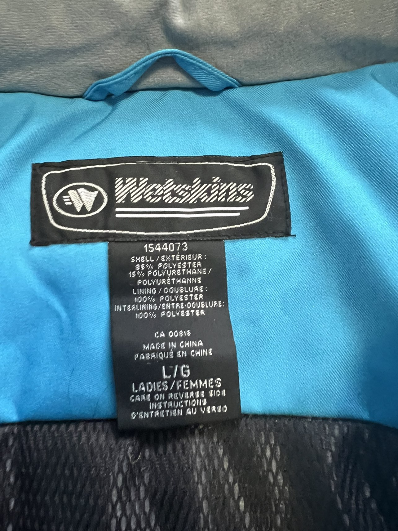 blue wetskins women’s winter jacket (new) size L - photo 3