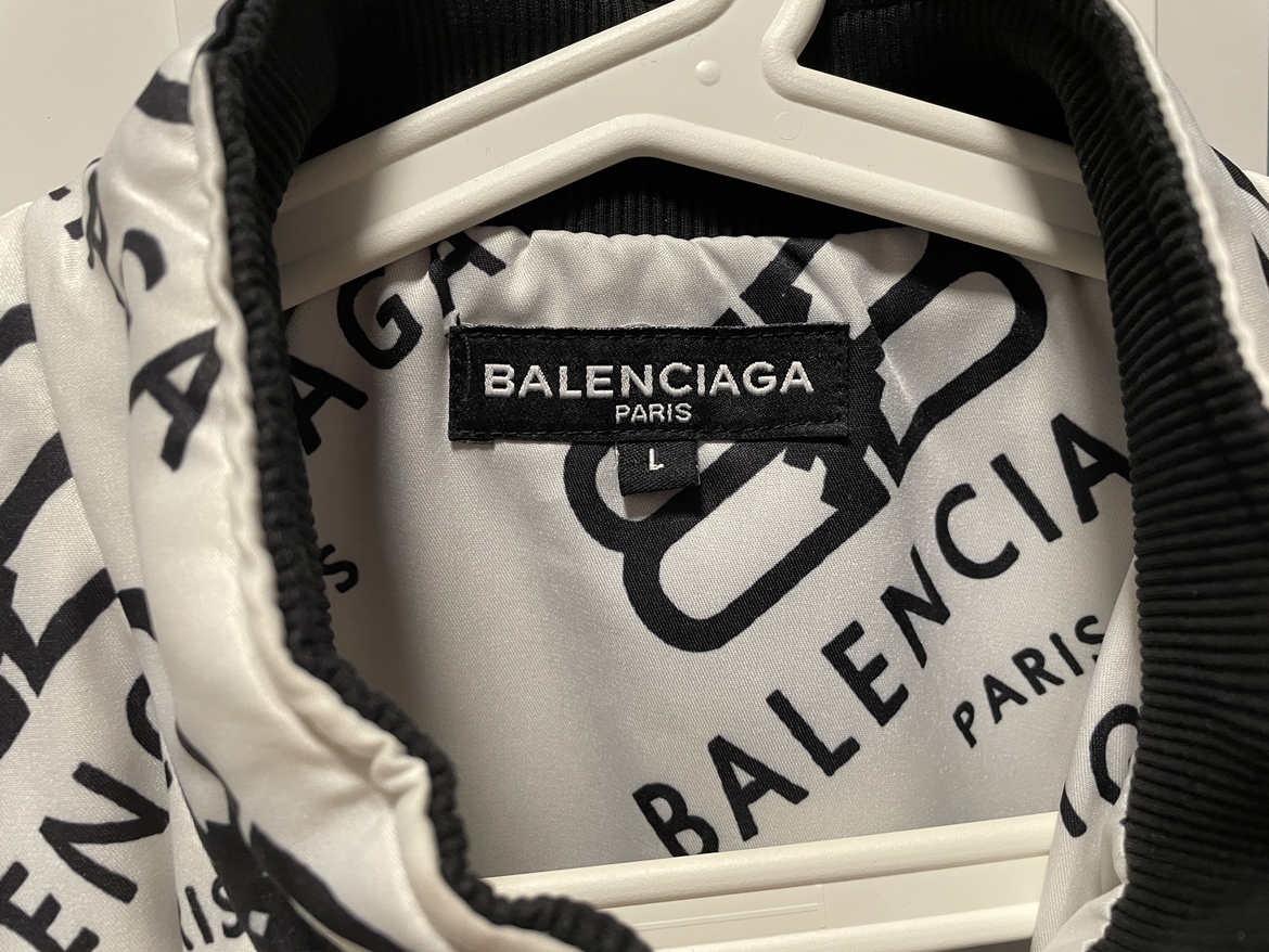 Balenciaga All Over Logo Unisex Jacket