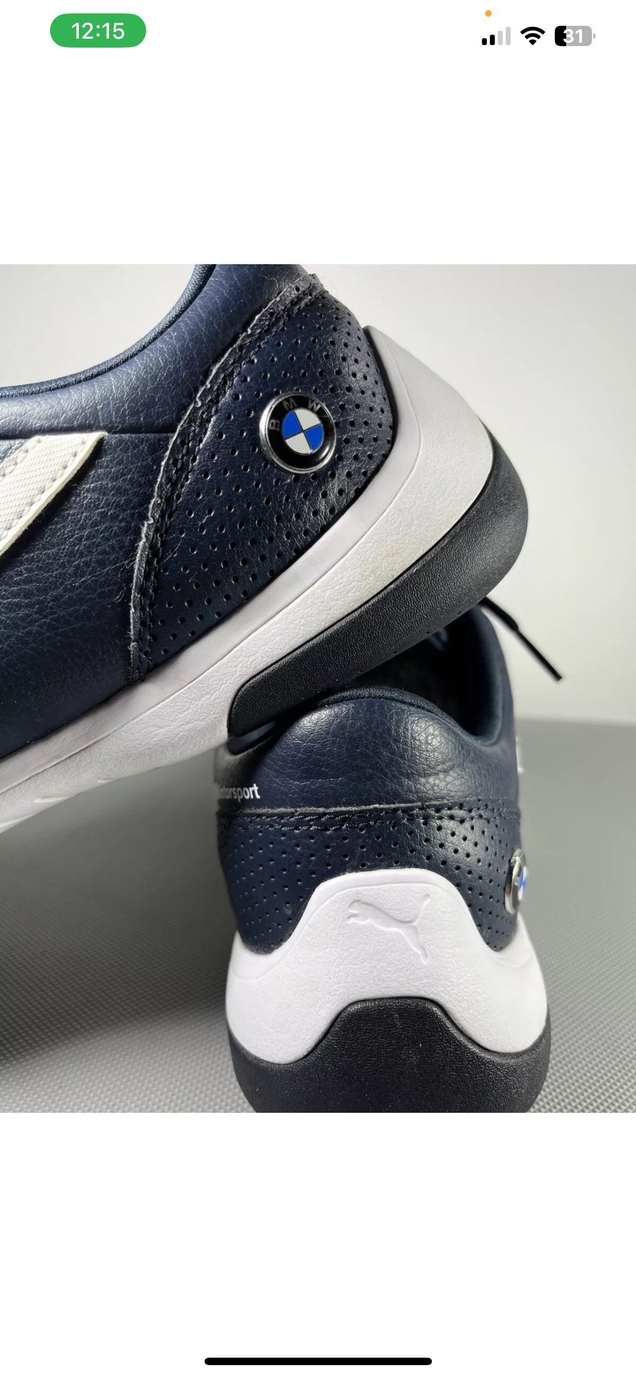 puma mens shoes BMW M Motorsport Kart Cat III Trainers Size 8.5 image indicator(5)