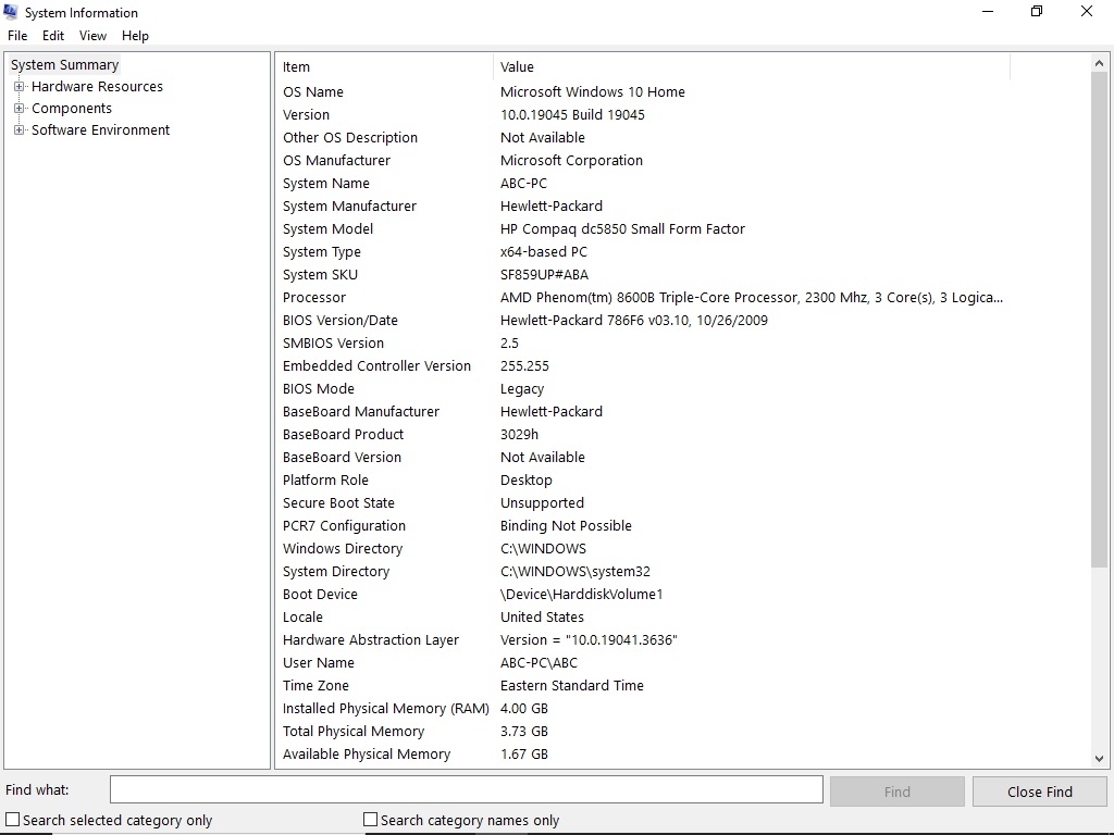 HP DC5850 Ram 4Gb HDD 160Gb Win 10 Home image indicator(3)
