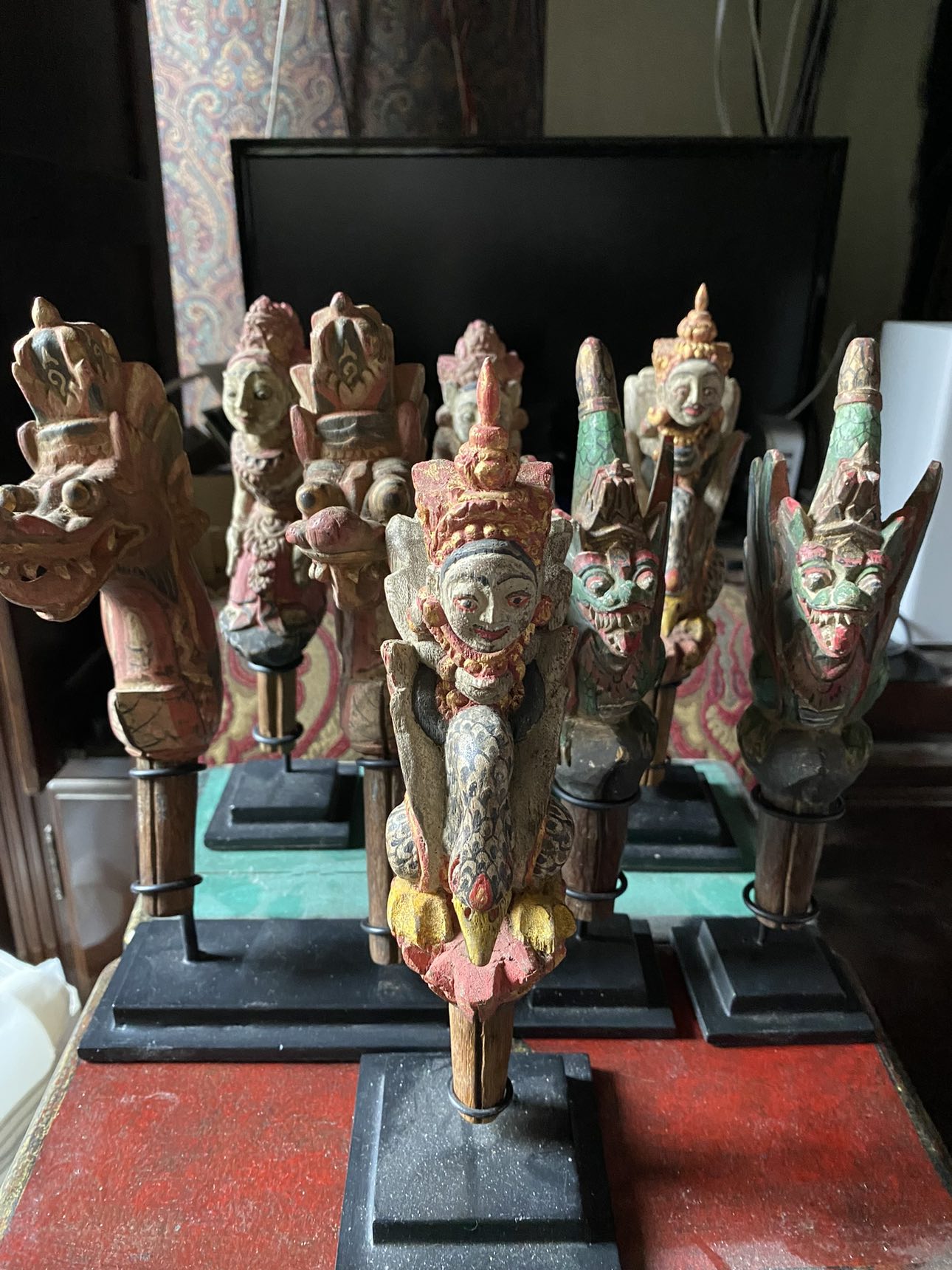 Set of Balinese Figurene Antique