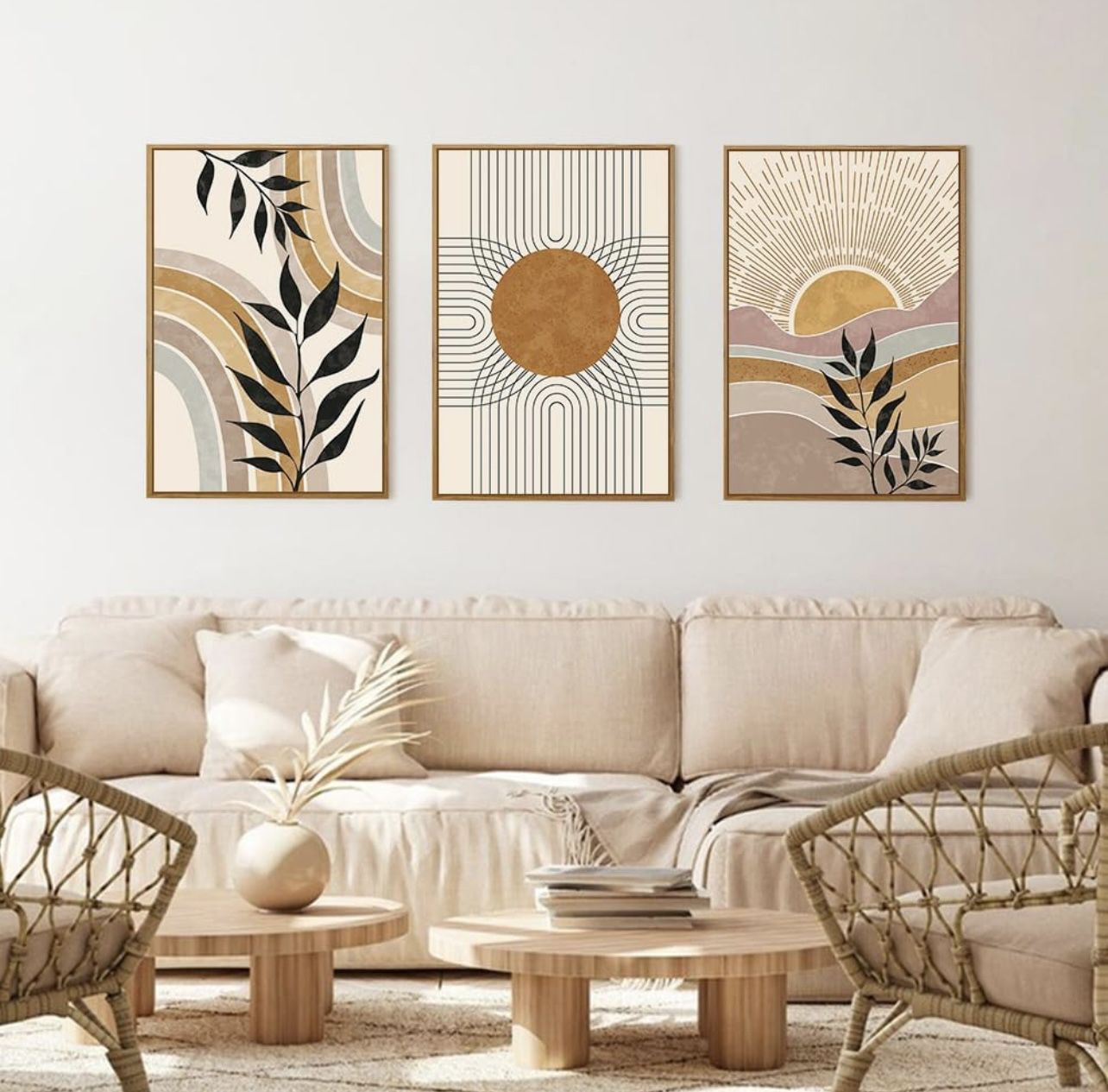 16”x 24”x 3” (Set of 3) Canvas Wall Prints-Modern Wall Decor - photo 4