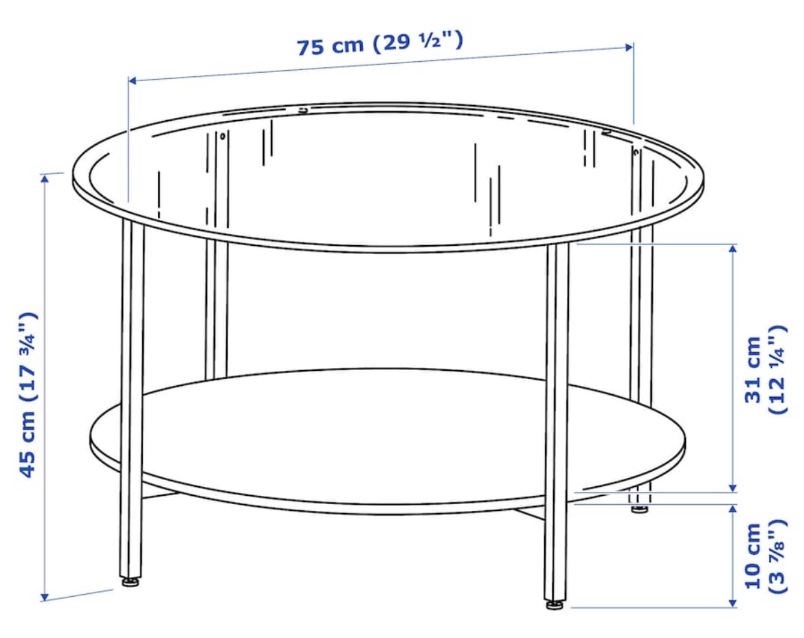 Modern glass coffee table - photo 3