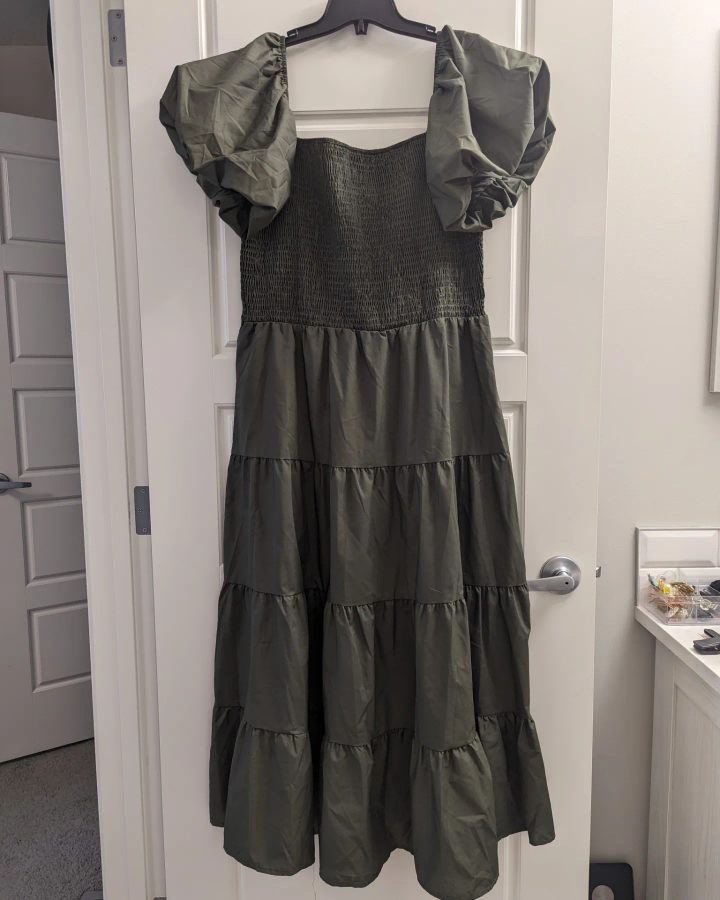 PRETTYGARDEN Dress with Puffy Short Sleeves - photo 2