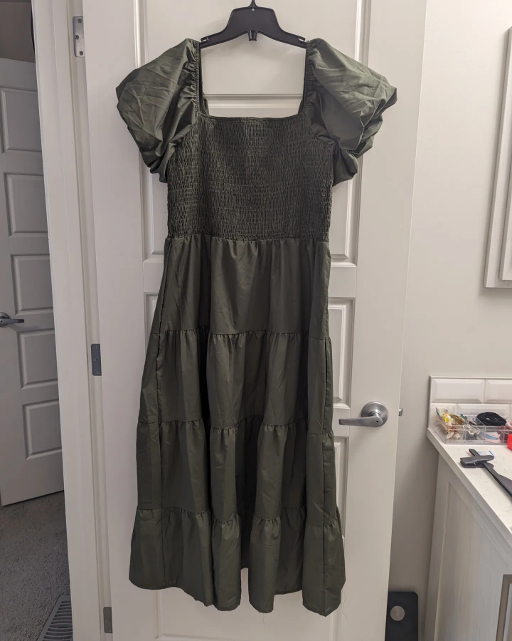 PRETTYGARDEN Dress with Puffy Short Sleeves - photo 3