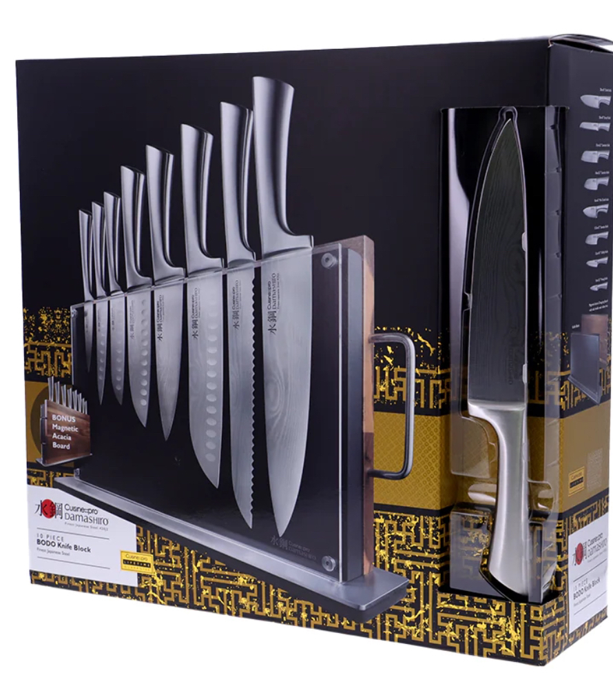 BRAND NEW Damashiro Bodo 10 piece Knife Set - photo 3