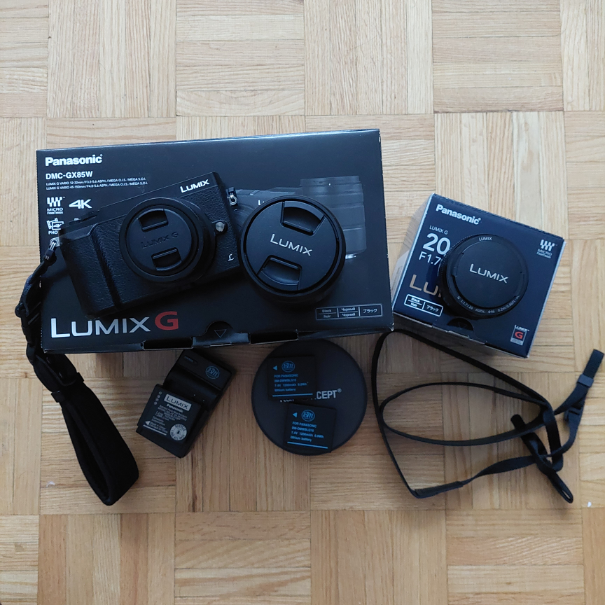 Panasonic Lumix micro GX85 w/ lenses thumbnail