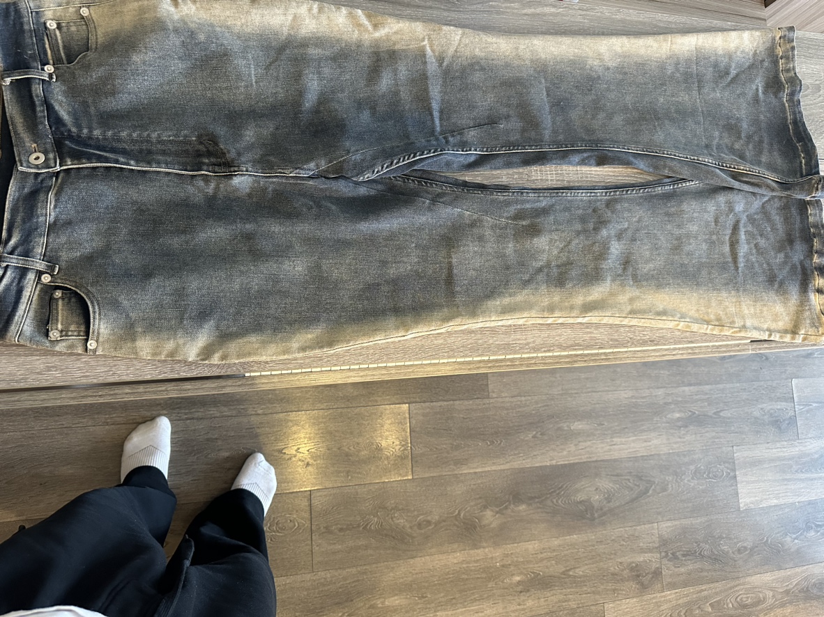 RICK OWENS DRKSHDW Blue Bolan Bootcut Jeans - photo 2