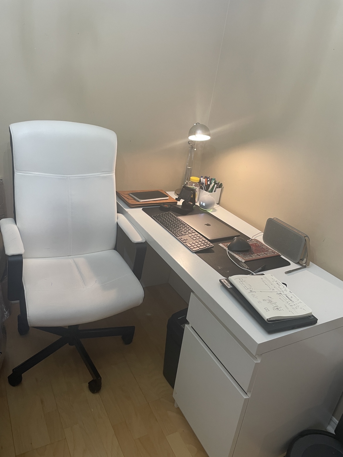 IKEA desk and chair