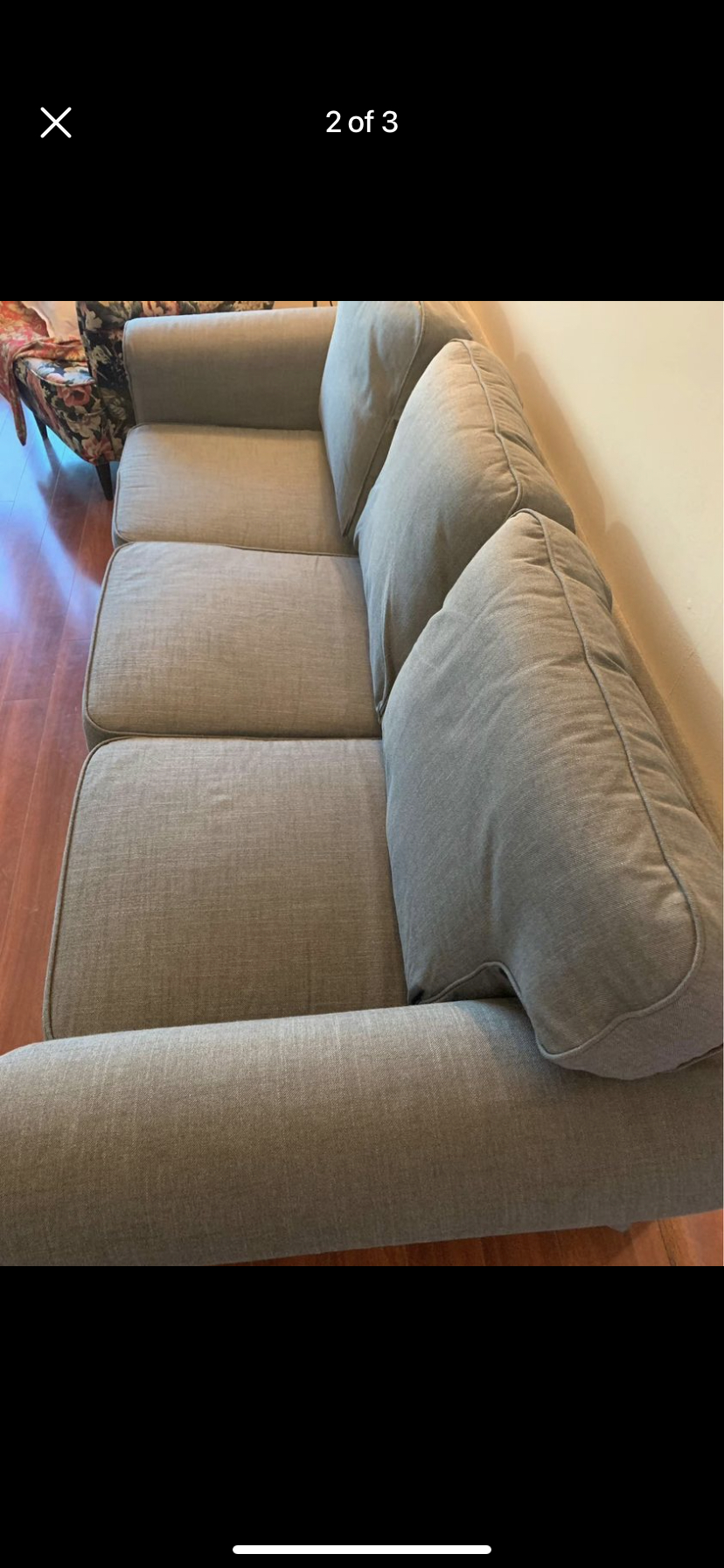 3 piece sofa. Grey colour-84x33” - photo 3