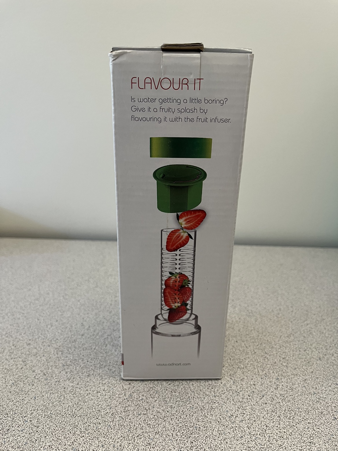 AdNArt Flavour It Glass Water Bottle with Fruit Infuser thumbnail