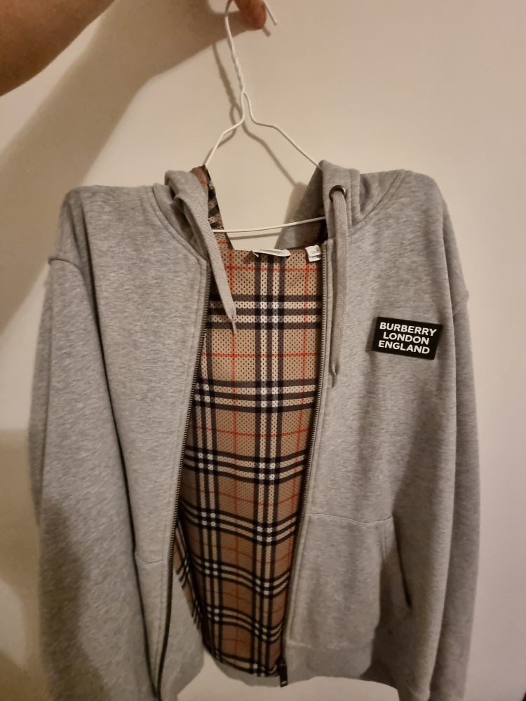 Burberry hoodie zipup