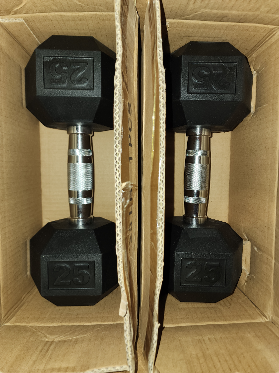 25lb Hex Dumbbell set-FREE DELIVERY WITHIN THE GTA thumbnail