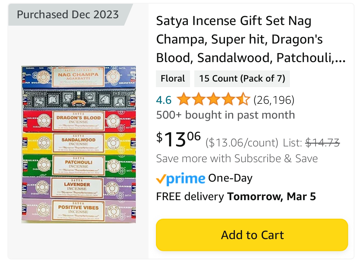 Incense set image indicator(2)