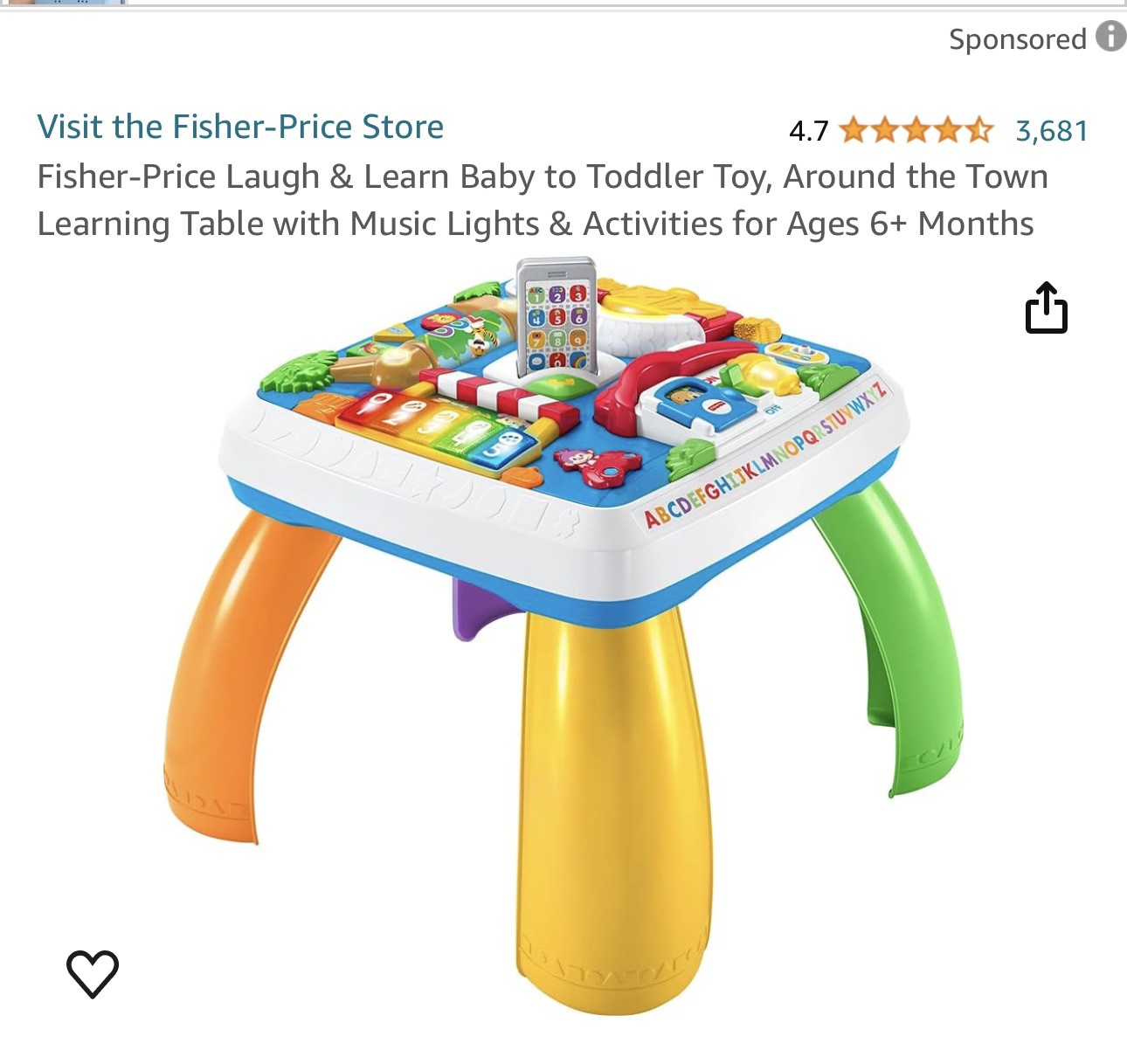 Fisher price table - photo 2
