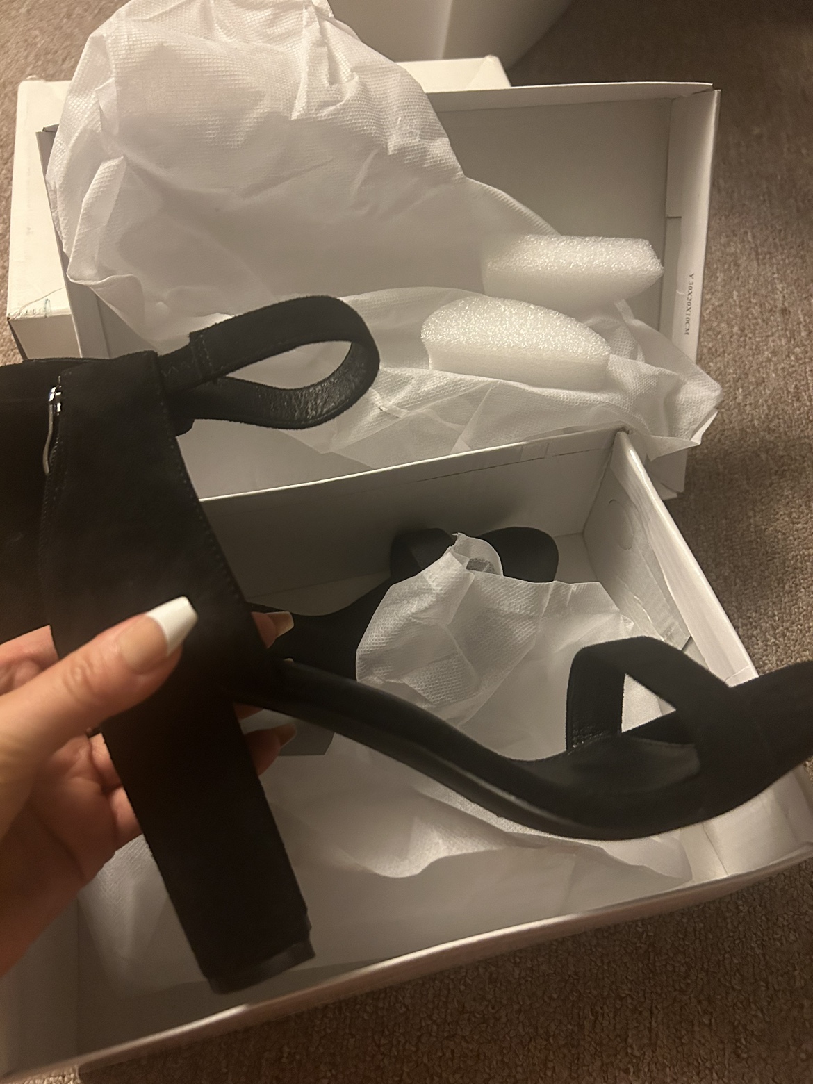Black block heel sandal - photo 2