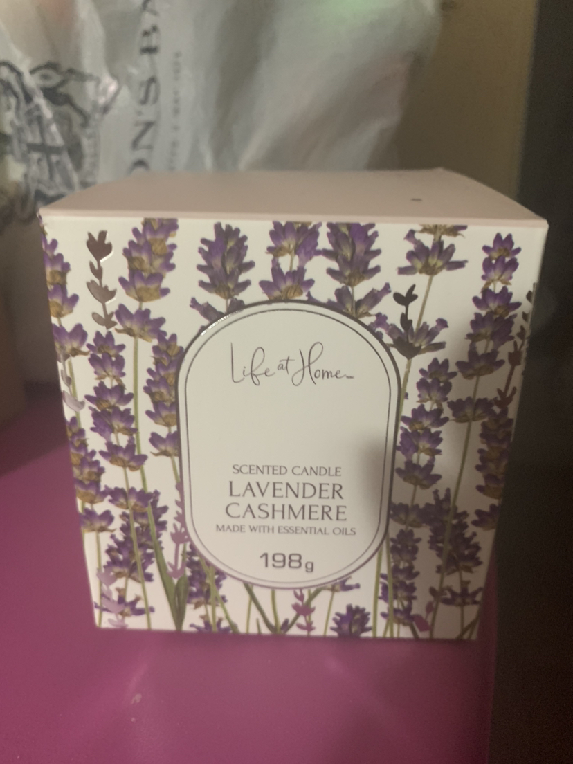lavender cashmere candle, never opened thumbnail