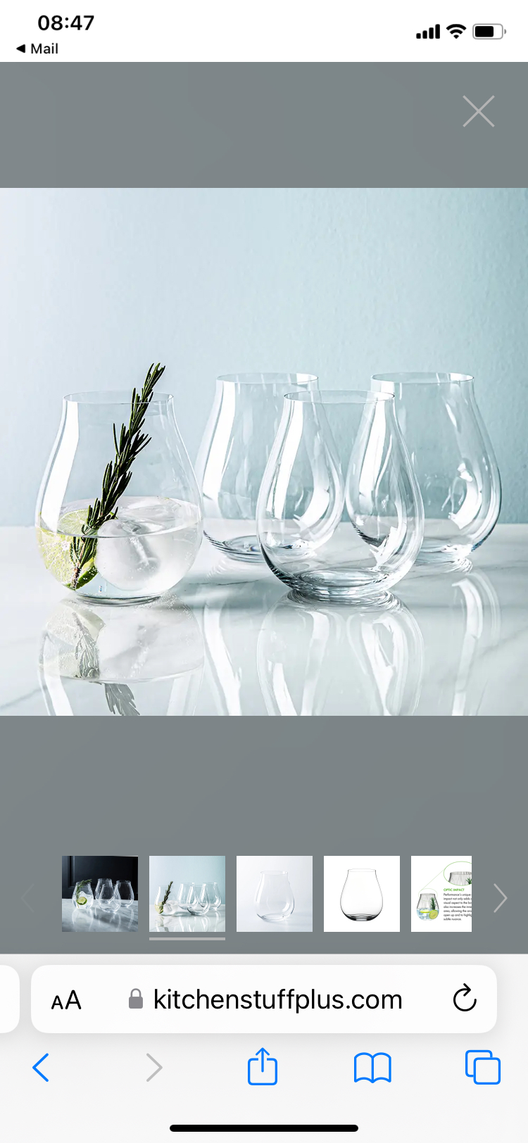 Crystal Gin Glass / Made in Germany image indicator(9)