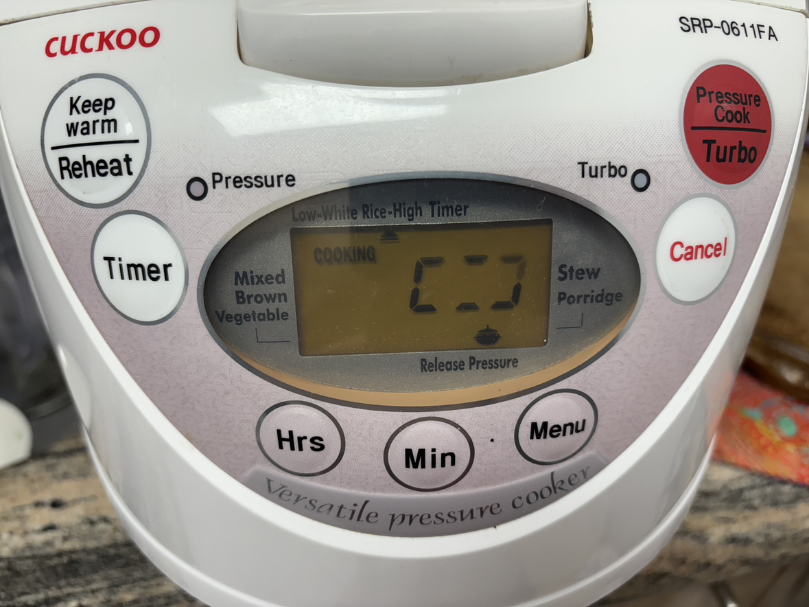 Cuckoo rice pressure cooker image indicator(2)