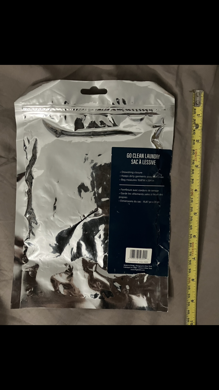 Flight 001 Travel Drawstring Laundry Bag. ✈️🧳 image indicator(2)