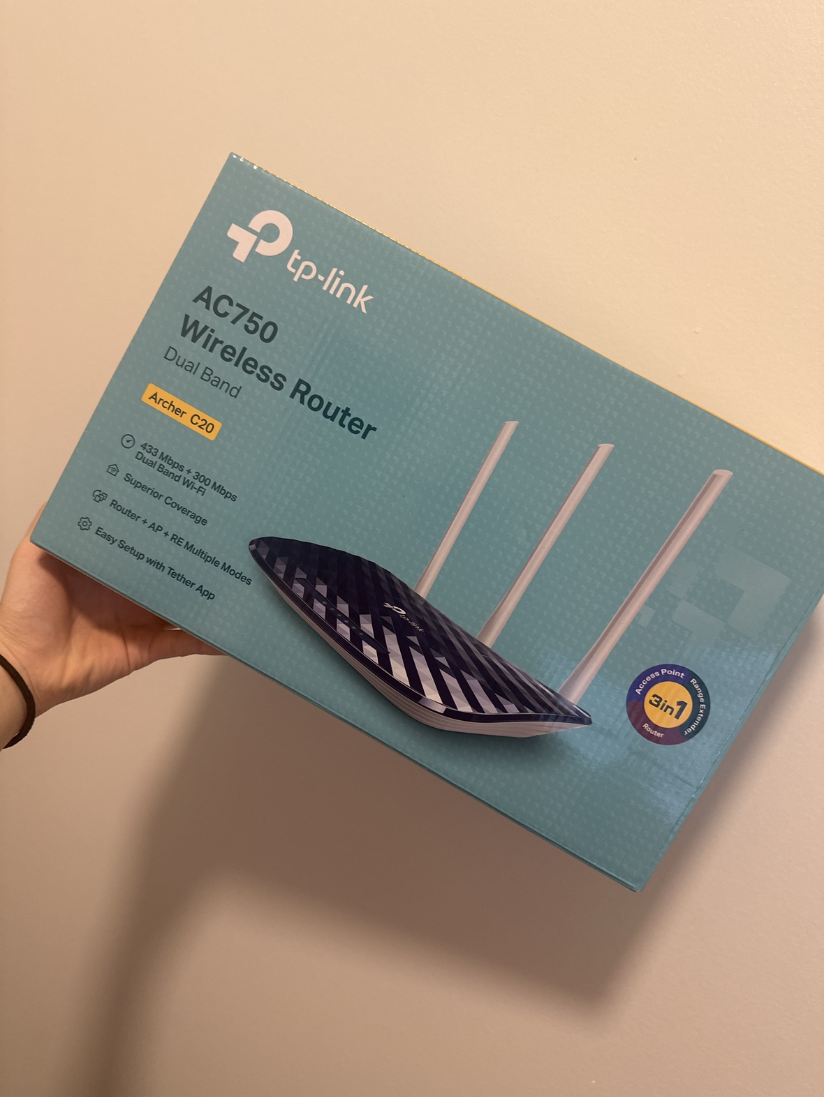 TP Link AC750 Wireless Router thumbnail