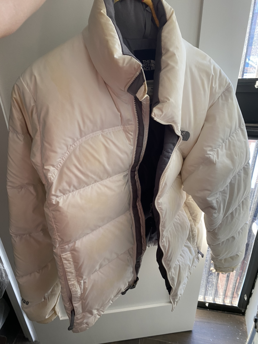 The North Face white down jacket M image indicator(2)